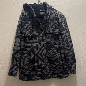 Black and Gray Aztec Jacket
